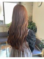 ニア 栄(nia)&nbsp;グレージュ切りっぱなしボブ前髪ありミニボブミルクティベージュ