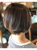 ショートボブ オーガニックカラー