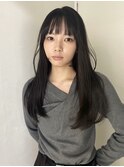 ロングストレート　髪質改善トリートメント
