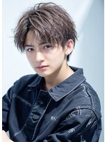 サンティエ 中央駅店(scintiller) メンズマッシュウルフカット波巻きツイストスパイラルパーマ