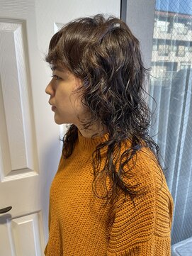 レイヤーカット　パーマ