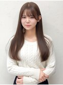 小川/新宿アイドル風前髪顔まわり透明感ブラウン