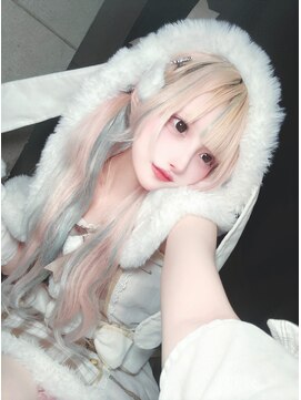 リアイス(Re:ICE) アイドルヘアホワイトピンクブルー