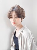 ♪グレージュインナーカラーショートカットショート髪質改善ケア