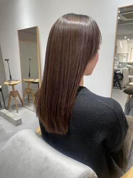 2195ヘアー 世田谷代田(2195hair) 地毛風カラー/黒髪ロング/髪質改善/ショコラブラウン