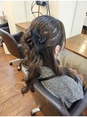ハーフアップ