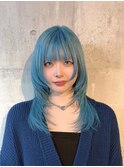 長崎で叶えるレイヤー×ハイトーン 韓国 ブルー
