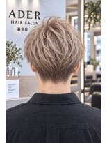 アーダーヘアサロン 森田店(ADER HAIR SALON)&nbsp;メンズエアリーショート・ゴールドカラー