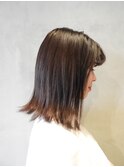 ☆切りっぱなしロブ☆外ハネマロンベージュ♪
