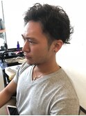 ネープレスオールバックスタイル