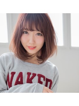 ナチュラル 赤羽店(Natural) ☆ワンカールボブ×ローズブラウン☆-赤羽店-