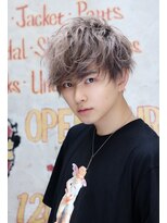 ネイビー(NAVY)&nbsp;ブリーチ ミルクティー シルバー アッシュ ベージュ グレージュ