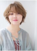 ★岡田有加★20代30代40代ゆるふわショート【丸顔さんオススメ】