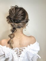 卒業式　成人式　結婚式　ヘアセット　アレンジ　編み込み☆