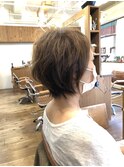 大人くせ毛ルーズショート