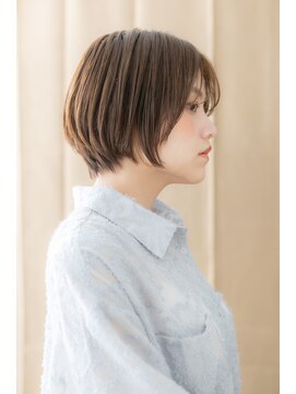 カバーヘア ブリス 川口(COVER HAIR bliss) ビターショコラハイライト前下がりミニボブTa1川口10代20代30代