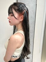 インナーカラーピンク_ネビージュこなれミディ