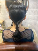 【タイトポニー】天神/天神駅/ヘアセット/早朝