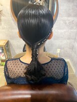 ヘアセット シャンプーアンドスパ専門店 ウルー(Uruu) 【タイトポニー】天神/天神駅/ヘアセット/早朝