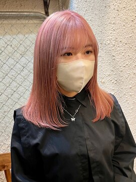 マジコ 下北沢本店(Magico) ダブルカラーピンクベージュケアブリーチハイトーン髪質改善