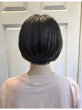 アロマヘアルーム 横浜店(AROMA hair room) デザインカラーハイライトグレージュカラー斜めバング/横浜西口