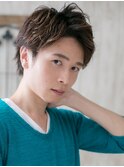 ワイルドアップバングのマットブラウンラフショートg仙台