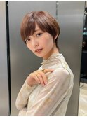 20代30代40代50代/丸みショート/クビレ/前髪あり/表参道