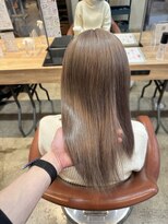 ヘアーブレイス(hair brace) ブリーチ一回ミルクティーベージュstylist聖斗