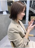 似合わせたボブ