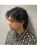 ウルフ×無造作パーマ