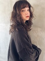 サンプラス(san+)&nbsp;【柏原良亮】シアパーマ×ベージュブラウン