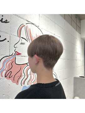 リュネッツ あざみ野店(lunettes) 【1ブリーチ】透明感ミルクティー×タイトマッシュスタイル