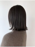 ☆ブリーチなしグレージュカラーアッシュくびれ外ハネボブ☆