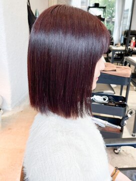 バトン(BATON) ブリーチなし♪ワインレッドカラー