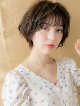 カバーヘアアンドスパ ブリス 浦和(COVER HAIR&SPA bliss) くすみベージュひし形ショートマッシュパーマ315X浦和30代40代