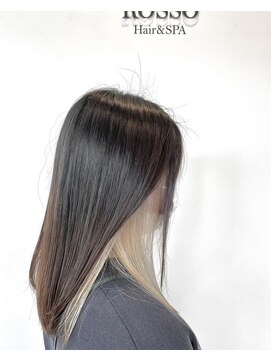 ロッソ 仙台店(Rosso) インナーカラー×ホワイトベージュ【仙台】