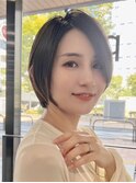 30代40代大人女性/前髪ありショートボブ/ショートヘア/髪質改善