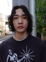 ホネン(honen)&nbsp;薬院【honen】波巻きスパイラルパーマメンズマッシュツイスト