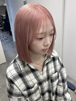 シア(sia)&nbsp;ピンクベージュ/切りっぱなしボブ/モーヴピンク