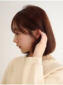 横顔美人/似合わせカット/大人ガーリー/ワンカールボブ