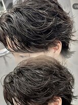 オーバルバイアピッシュ(OVARL by apish)&nbsp;ニュアンスサーフメンズカットパーマシャドウパーマ