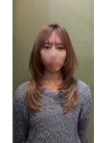 ブランチ(branch) 「ナチュラルに盛れる」ベージュ×ハッシュロング