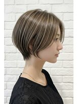 ウェーブス 大宮西口店(wave's)&nbsp;大人可愛い×立体感！ハイライトショートボブ