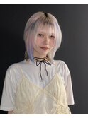 ショートカット　デザインカラー　レイヤーカット　ボブカット
