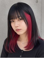 アムリタ 三鷹(AMRITA)&nbsp;インナーカラー/ビビットレッド/ブリーチ_シオン
