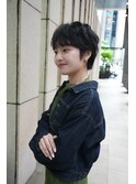 小顔ひし形 レイヤーカット 透明感カラー