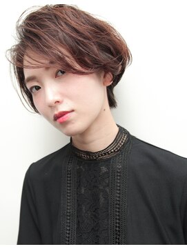 アン ヘア デザイン(un hair design) 【　un  】ショート×パーマ×ニュアンス