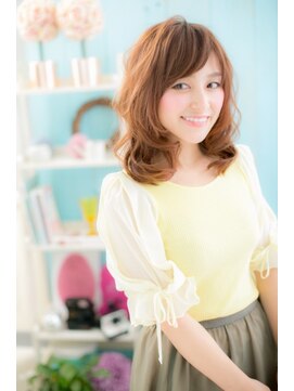 ミック ヘアアンドビューティー 大山店(miq  Hair&Beauty) ふわくしゅ☆ガーリーな♪スイングカールセミディ