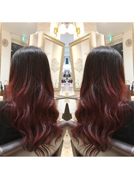 リッシュ 都賀店(Lish) レッドグラデーションカラー