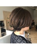 ミニマムショートにスモーキーグレー